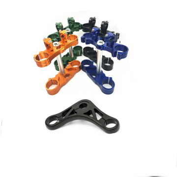 CNC Machining Anodized Aluminum Triple Clamp For  Motorcycle Spare Parts